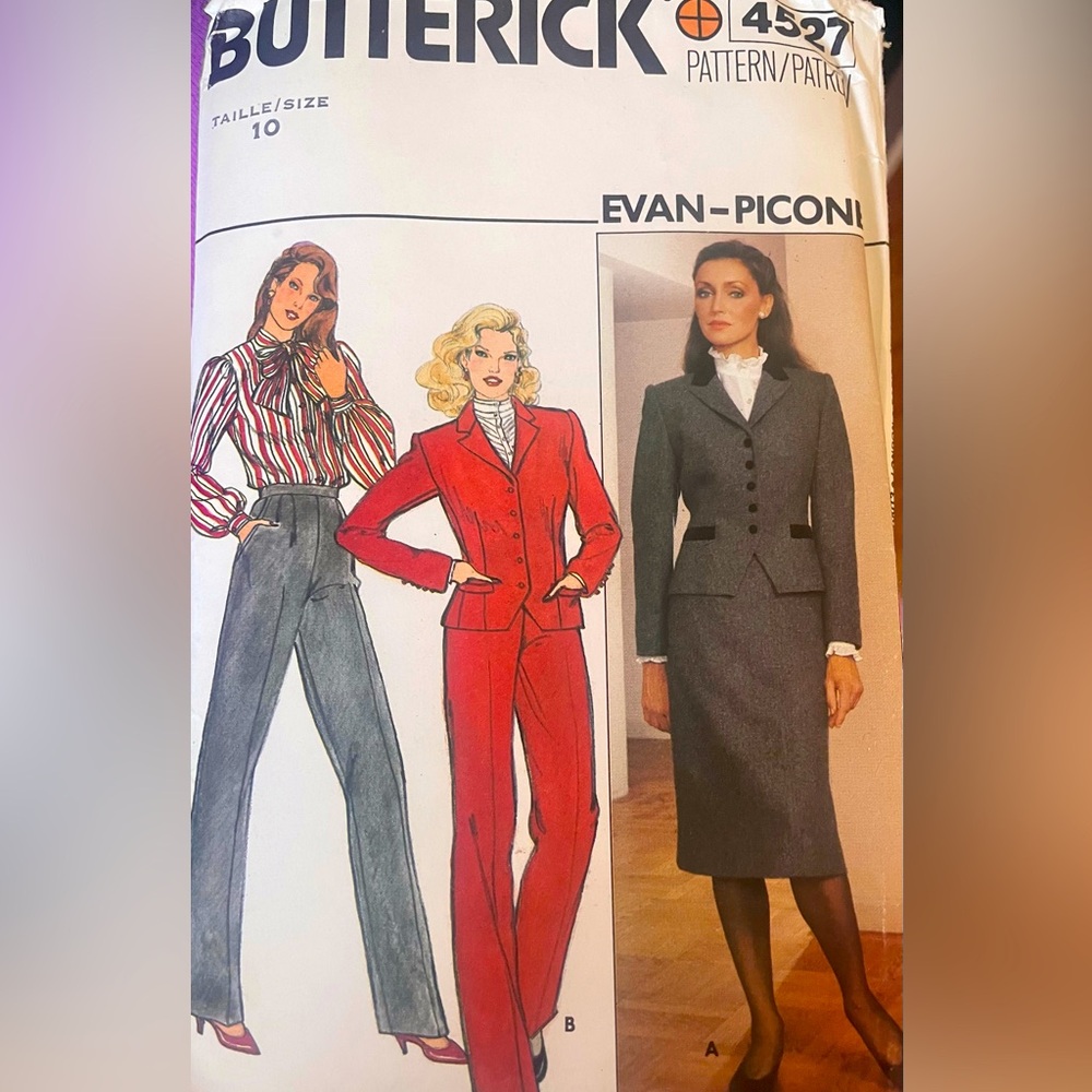 🌾 Evan Picone pantsuit - Butterick pattern 4527